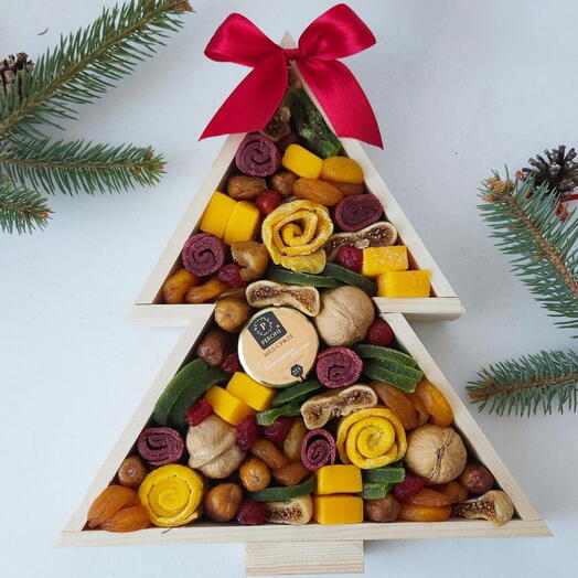 Набор подарочный сухофруктовый "Новогодняя ёлка"
