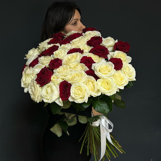Букет ГИГАНТ из 51 розы 🌹