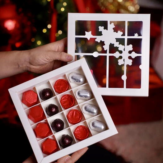 Новогодний набор конфет с жентом