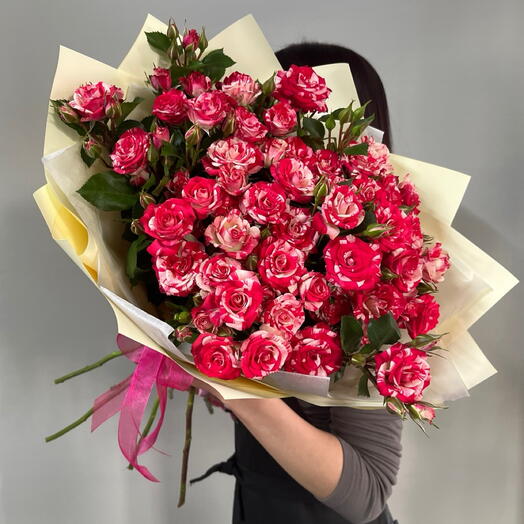 Фаер воркс❣️ кустовая спрей Роза🌹 9 веток