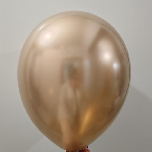 Шар гелиевый, шампань хром