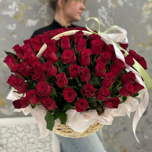 🌷Корзина с цветами «Очарование»