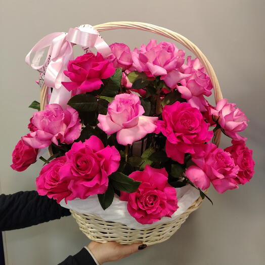 Basket with a French rose