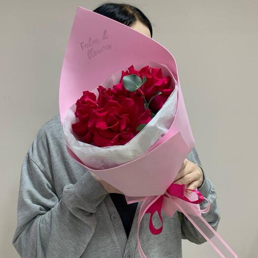 Букет комплимент из французских роз💕