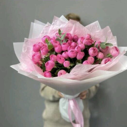 Букет из силва пинк