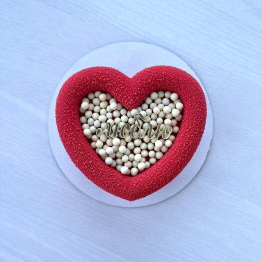 Муссовый бенто-торт Сердце