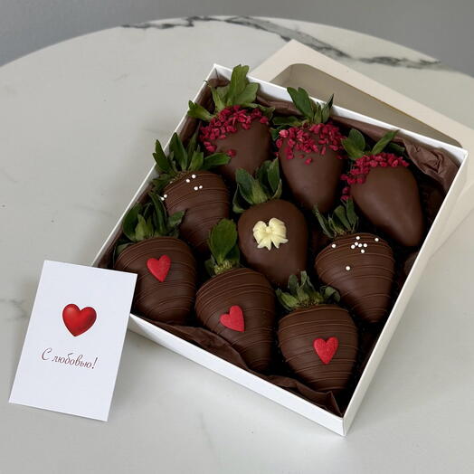 Клубника в шоколаде для самой♥️