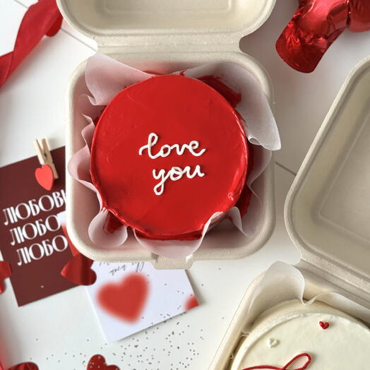 Бенто торт love you