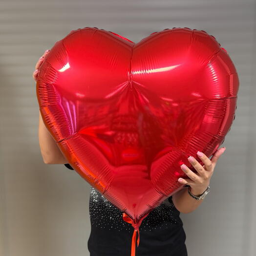 Шар «Большое красное сердце» 60 см