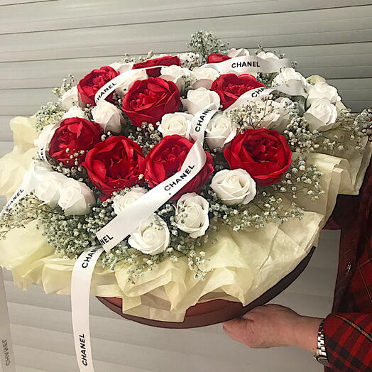 Композиция Пионы Розы глицериновые