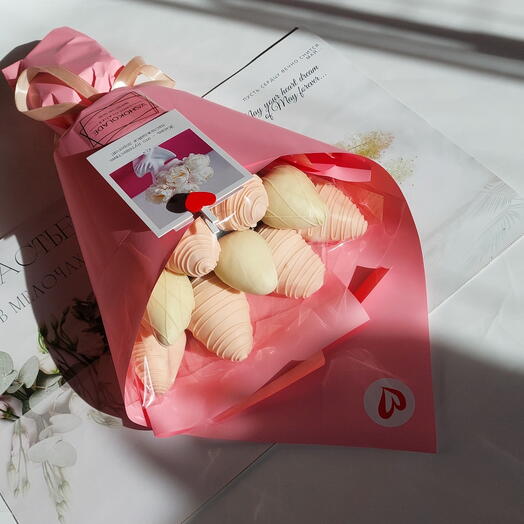 Клубника 💐в шоколаде ️в виде букета на подарок 🎁