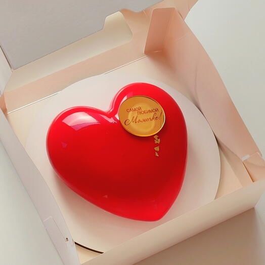 МУССОВЫЙ ТОРТ СЕРДЦЕ С ЗЕРКАЛЬНОЙ ГЛАЗУРЬЮ ДЛЯ МАМЫ ️