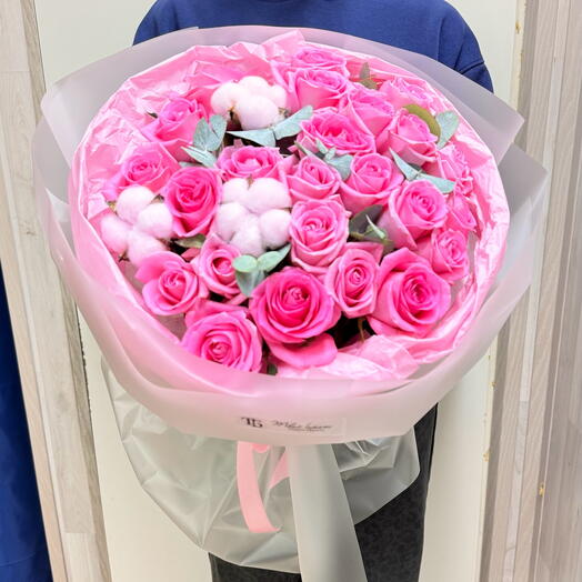 Моно из розовых роз 🌸