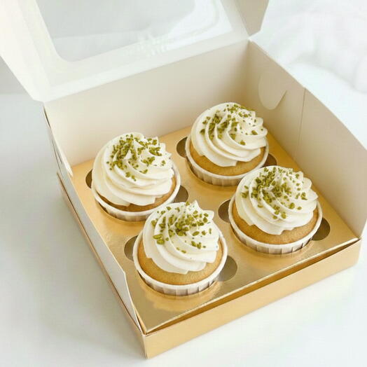Cupcakes с фисташкой, 4 штуки