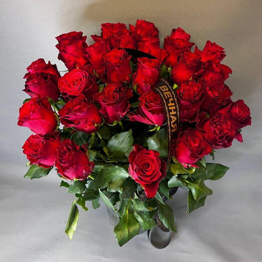 Красная роза на 9 Мая 🤗Траурный букет из 30 красных роз 🌹 Букет на похороны