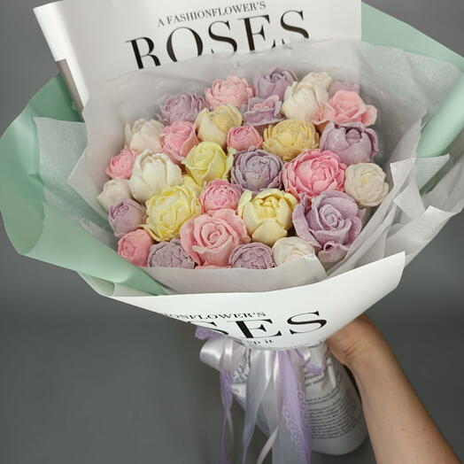 💓 Романтичный букет😍 из зефира