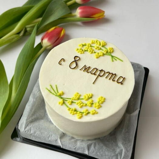 «Мимоза» к 8 Марта торт