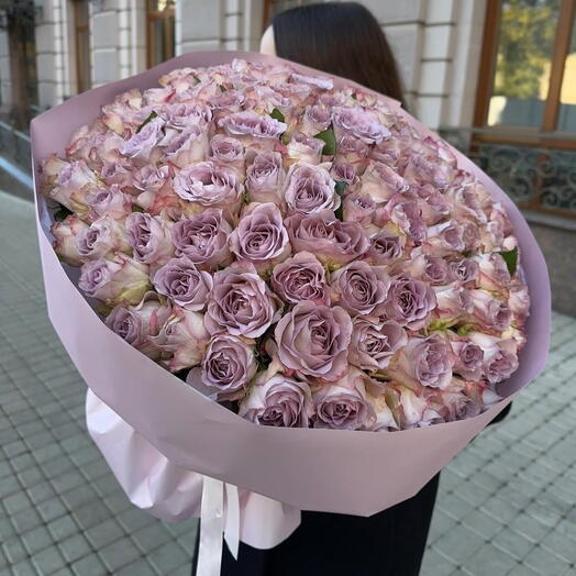 101 сиреневая роза