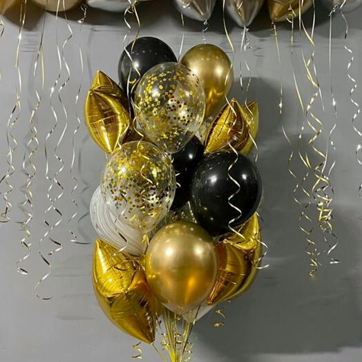 Фонтан из 19 шаров + 20 шариков под потолок🎈