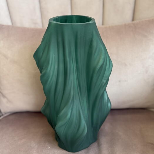 Ваза фигурная изумрудная💚