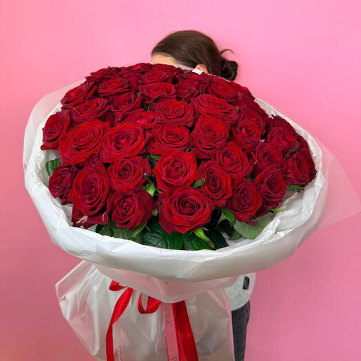 51 красная роза 🌹️🔥