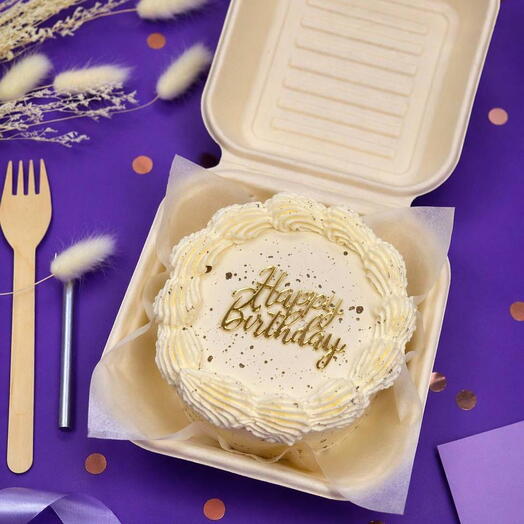 Бенто торт 12 см  happy birthday