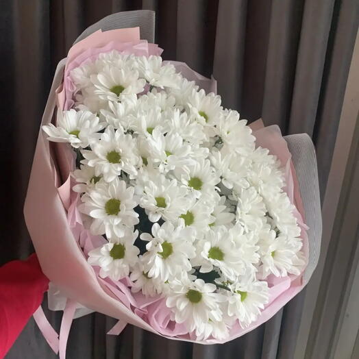 Хризантемы с оформлением 🌸