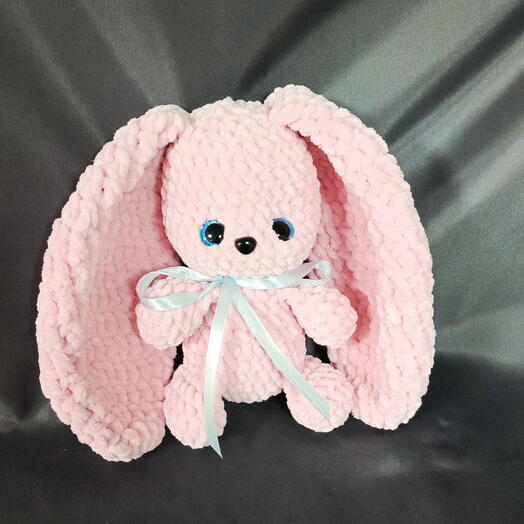 Розовый плюшевый зайка 🐇игрушка мягкая