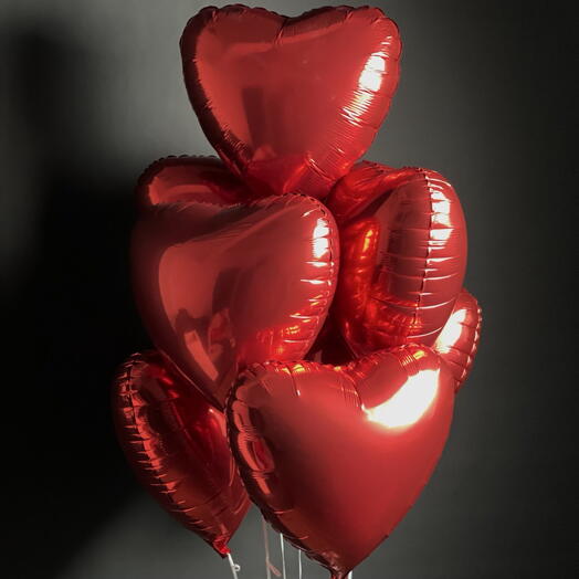 Сет шаров «Сердца» 7 шаров