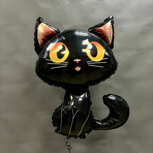 Шар фольгированный, Черный кот, 90 см