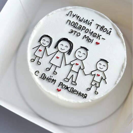 Бенто торт семья