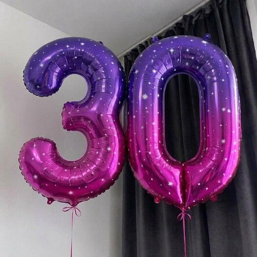 Шар фольгированный цифра «30»