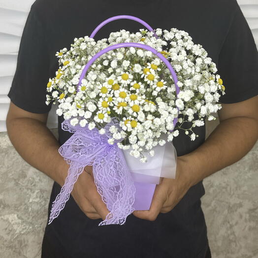 Сумочка Гипсофилы с Ромашками🌸