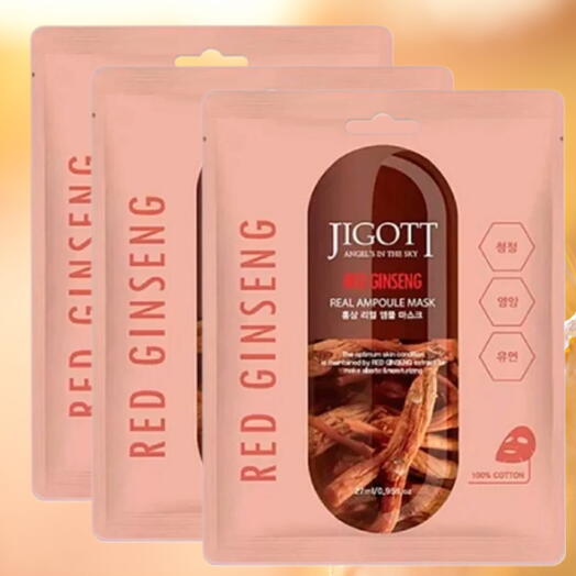 Тканевая маска для лица с экстрактом красного женьшеня 3 шт*27 ml