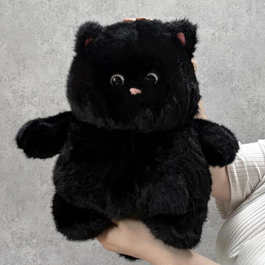 Мягкая игрушка черный кот