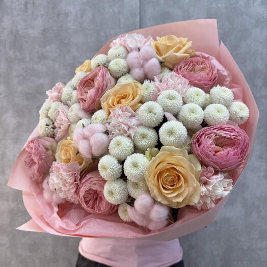 Большой нежный букет💛 для любимых 💗🌸. Нежный дофамин 🤩😍💎