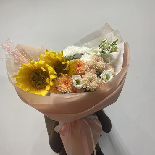 Букет с подсолнухами🌻