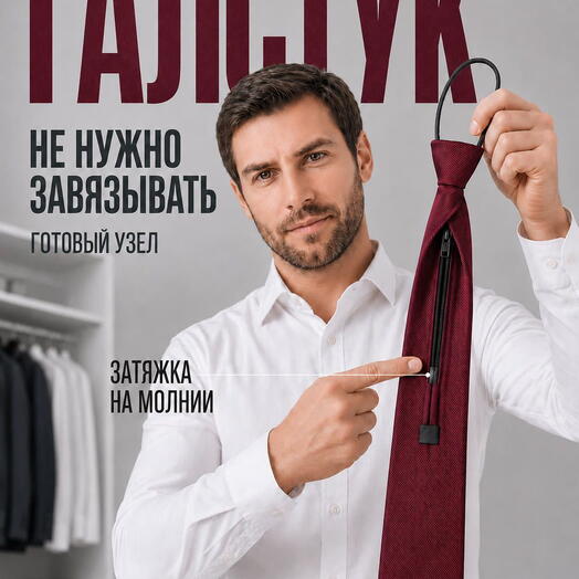 Фальшгалстук мужской темно-красный широкий в диагональную полоску на затяжке
