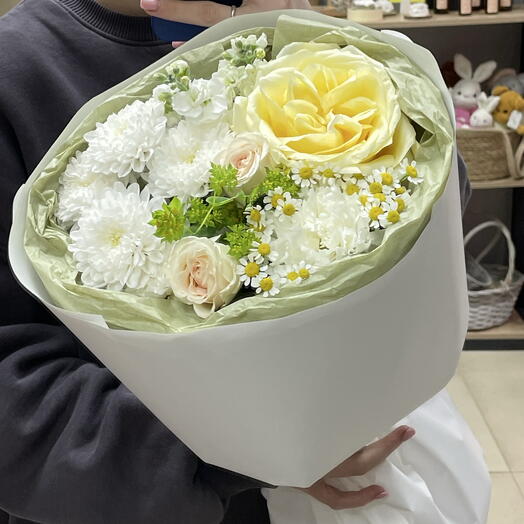 Букет сборный с розой