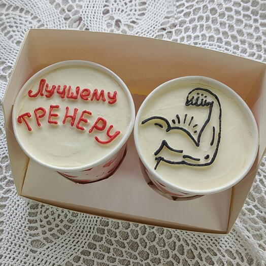 CakeToGo Тортики в стакане Лучшему Тренеру в подарок