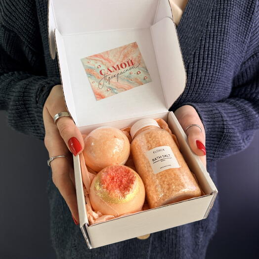 Подарочный набор 🧡( соль для ванны манго)
