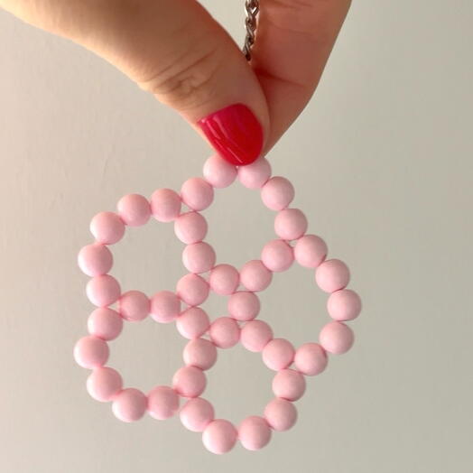 Цветок-брелок из бусин 🌸 Новинка для цветочных магазинов