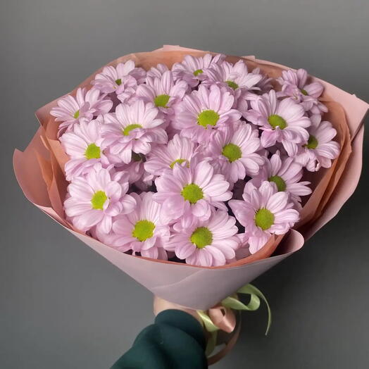 Букет из розовых хризантем 🩷