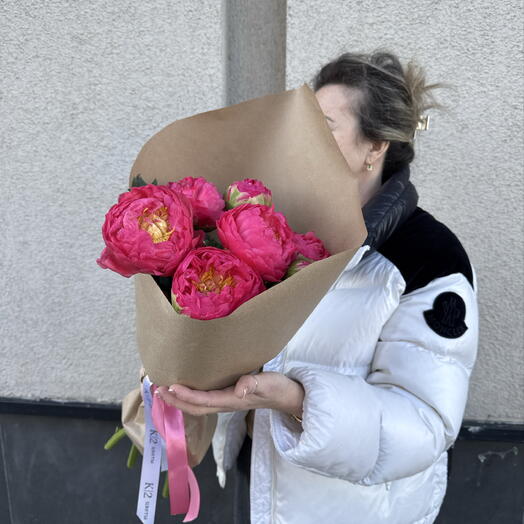 Букет из 7 пионов ВАУ 🤩