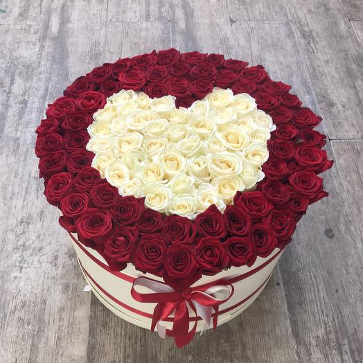 Caja de 101 rosas