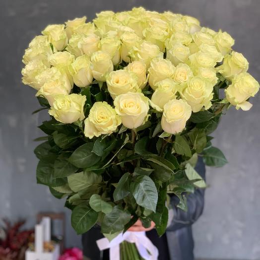Rosas grandes blancas