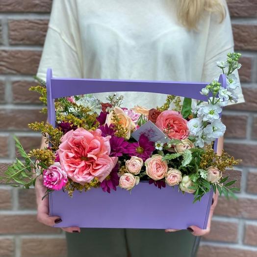 Arreglo floral en el cajón