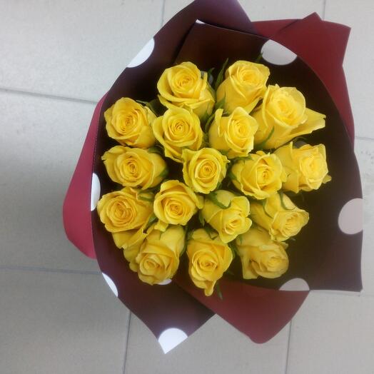 "GOLD" 15 роз