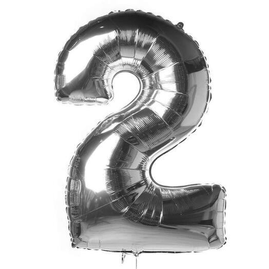 Foil ball "Digit 2"
