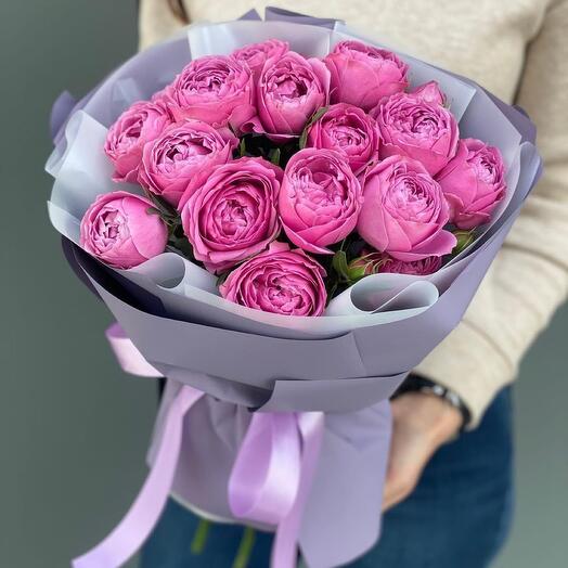 Ramo de rosas de arbusto Misty Bubbles